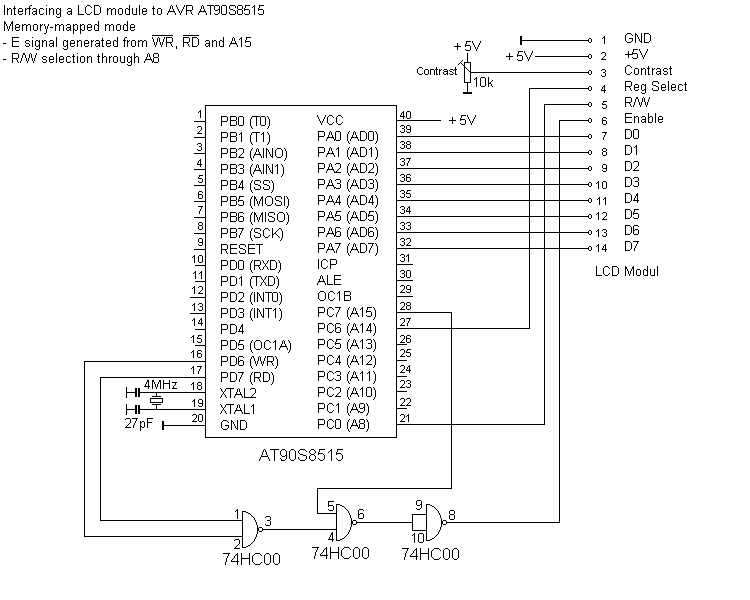 LCD interface circuit (11449 bytes)